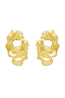 Gold Plated Brass Earrings