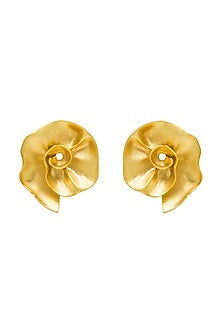 Gold Plated Floral Earrings