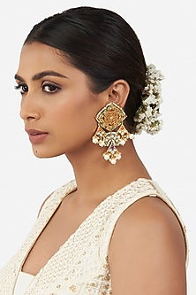 Micro Gold Finish Beaded Earrings