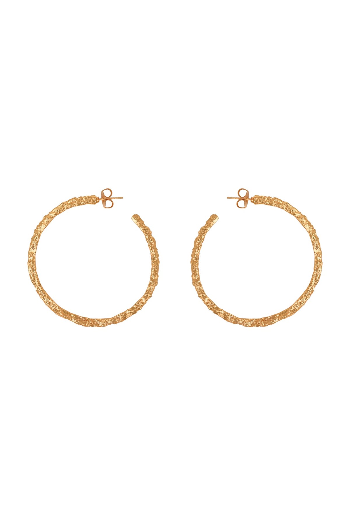 Gold Plated Hoop Handcrafted Earrings