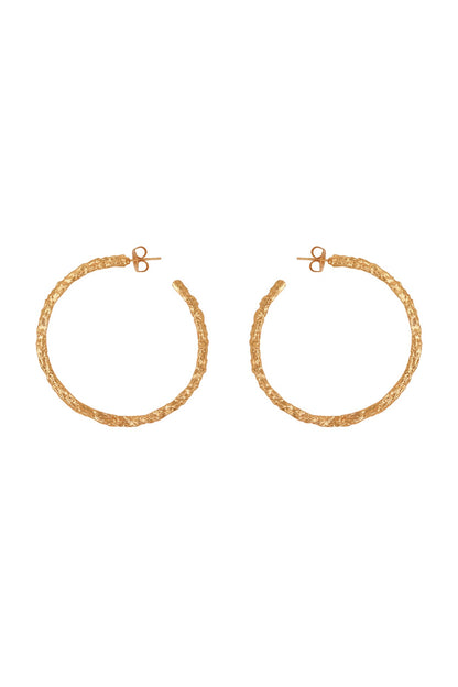 Gold Plated Hoop Handcrafted Earrings