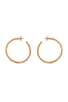 Gold Plated Hoop Handcrafted Earrings