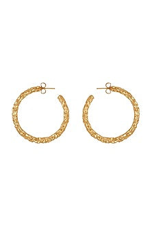 Gold Plated Hoop Handcrafted Earrings