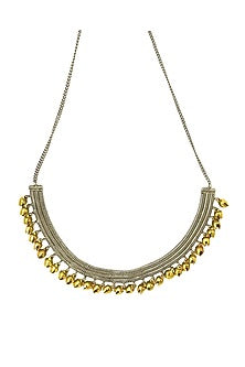 Two Tone Finish Handcrafted Choker Necklace