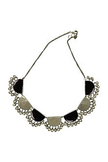 Two Tone Finish Handcrafted Enamel Choker Necklace