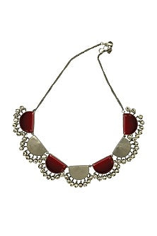 Two Tone Finish Handcrafted Ghungroo Choker Necklace