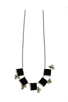 Two Tone Finish Handcrafted Long Necklace