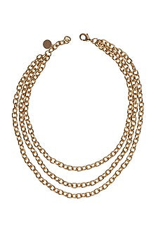 Gold Finish Choker Necklace