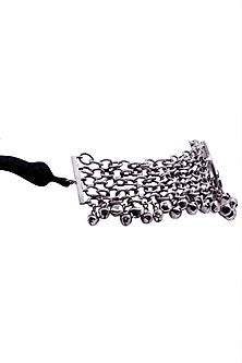 Silver Enamelled Choker Necklace