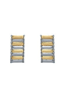 Two-Tone Finish Handcrafted Dangler Earrings