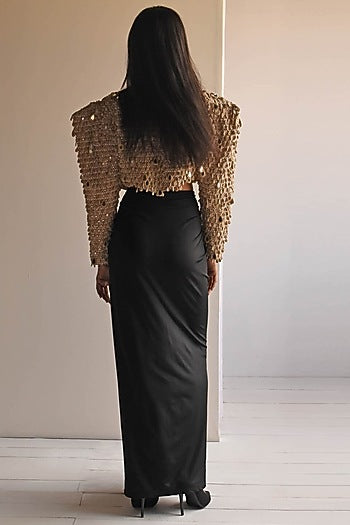 Coconut Net Fringed Jacket Set