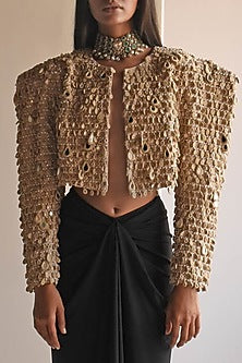 Coconut Net Fringed Jacket Set