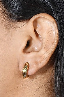 Gold Plated (Water Resistance Premium Plating) Huggies Hoop Earrings