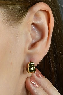 Gold Plated (Water Resistance Premium Plating) Mini Huggies Hoop Earrings