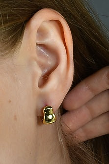 Gold Plated (Water Resistance Premium Plating) Mini Huggies Hoop Earrings