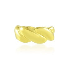Gold Plated (Water Resistance Premium Plating) Twisted Ring