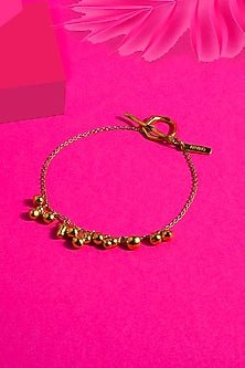 Gold Finish Dangling Bracelet