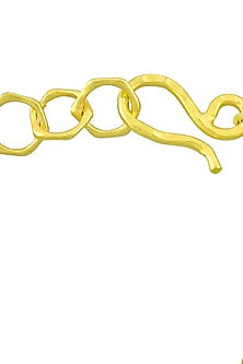 Gold Finish Molten Beaded Bracelet