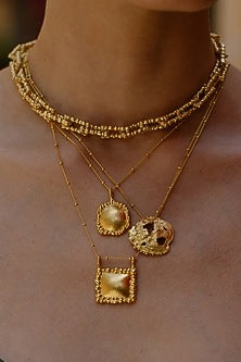 Gold Finish Tabiz Necklace