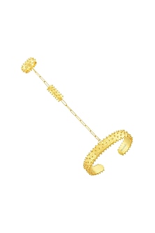 Gold Finish Wrap Around Chain Bracelet