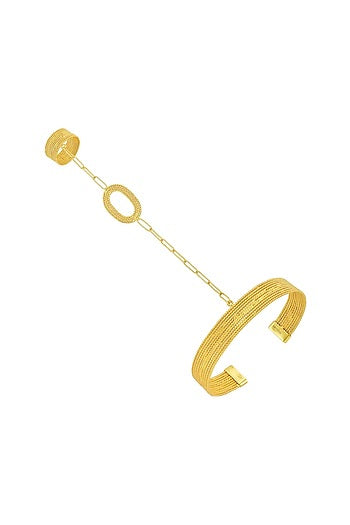 Gold Finish Wrap Around Bracelet