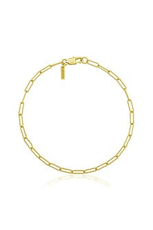 Gold Finish Handcrafted Chain Anklet