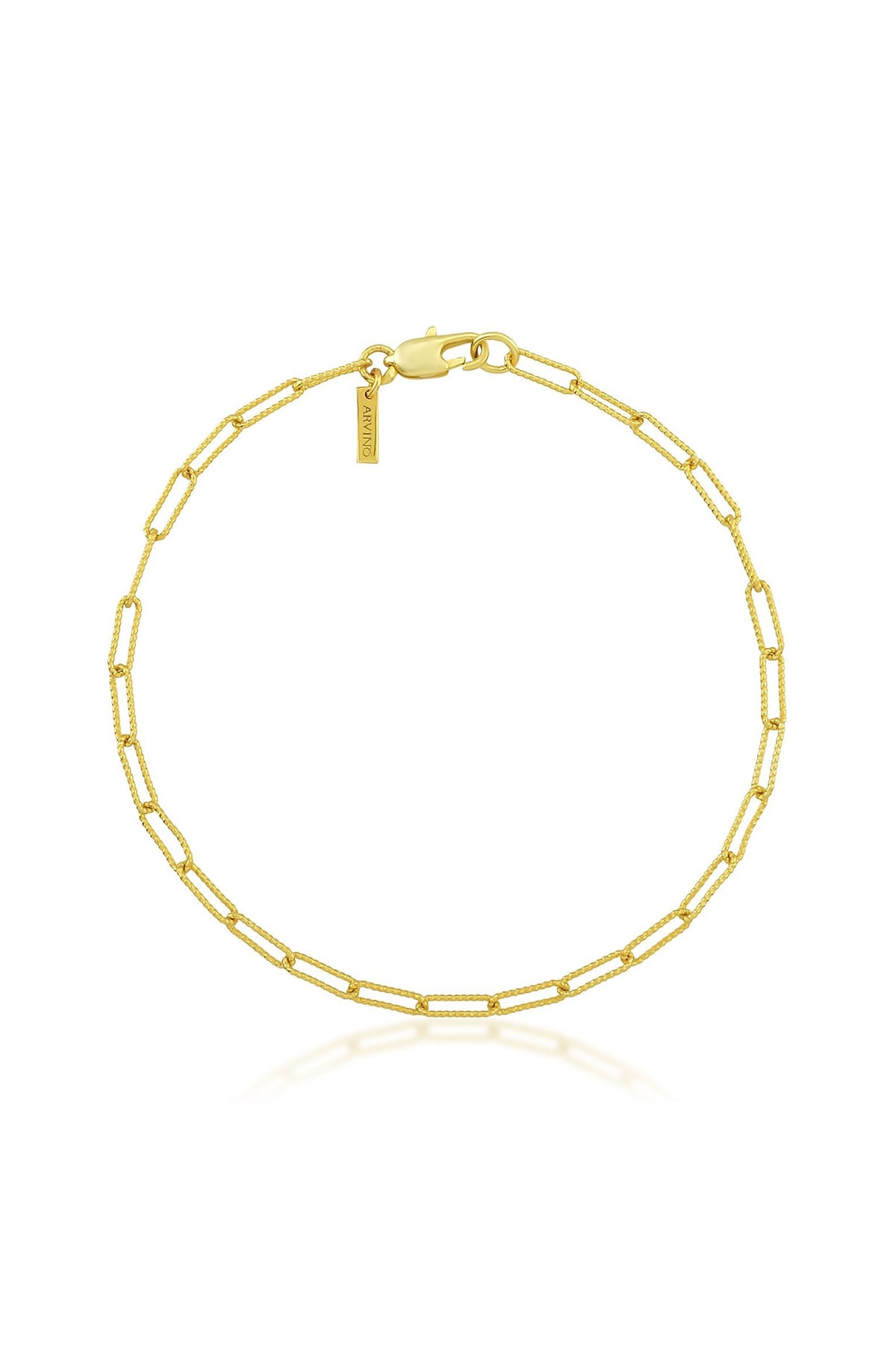 Gold Finish Handcrafted Chain Anklet