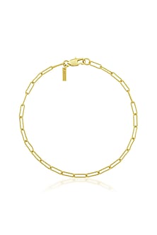 Gold Finish Handcrafted Chain Anklet