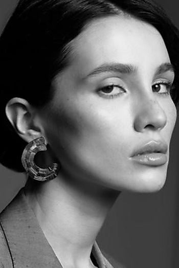 Gold Plated Handcrafted Hoop Earrings