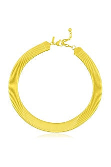 Gold Finish Axis Power Flexible Necklace