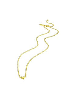 Gold Finish Cubic Zirconia Trio Necklace