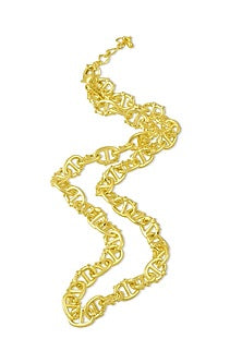 Gold Finish Dot Of Distinction Necklace