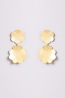 Gold Finish Handmade Dangler Earrings