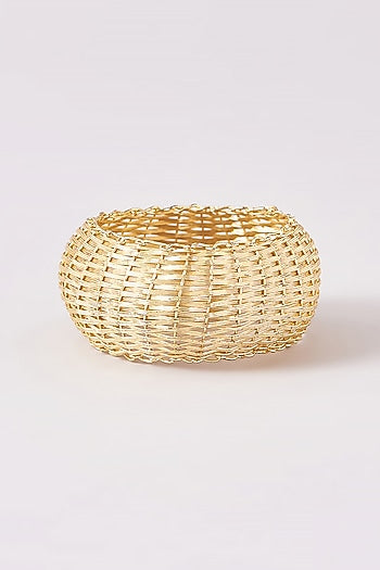 Gold Finish Brass Bangle