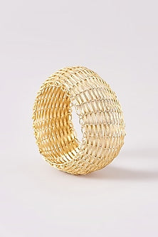 Gold Finish Brass Bangle
