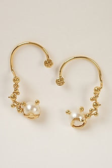 Gold Plated Pearl Earrings