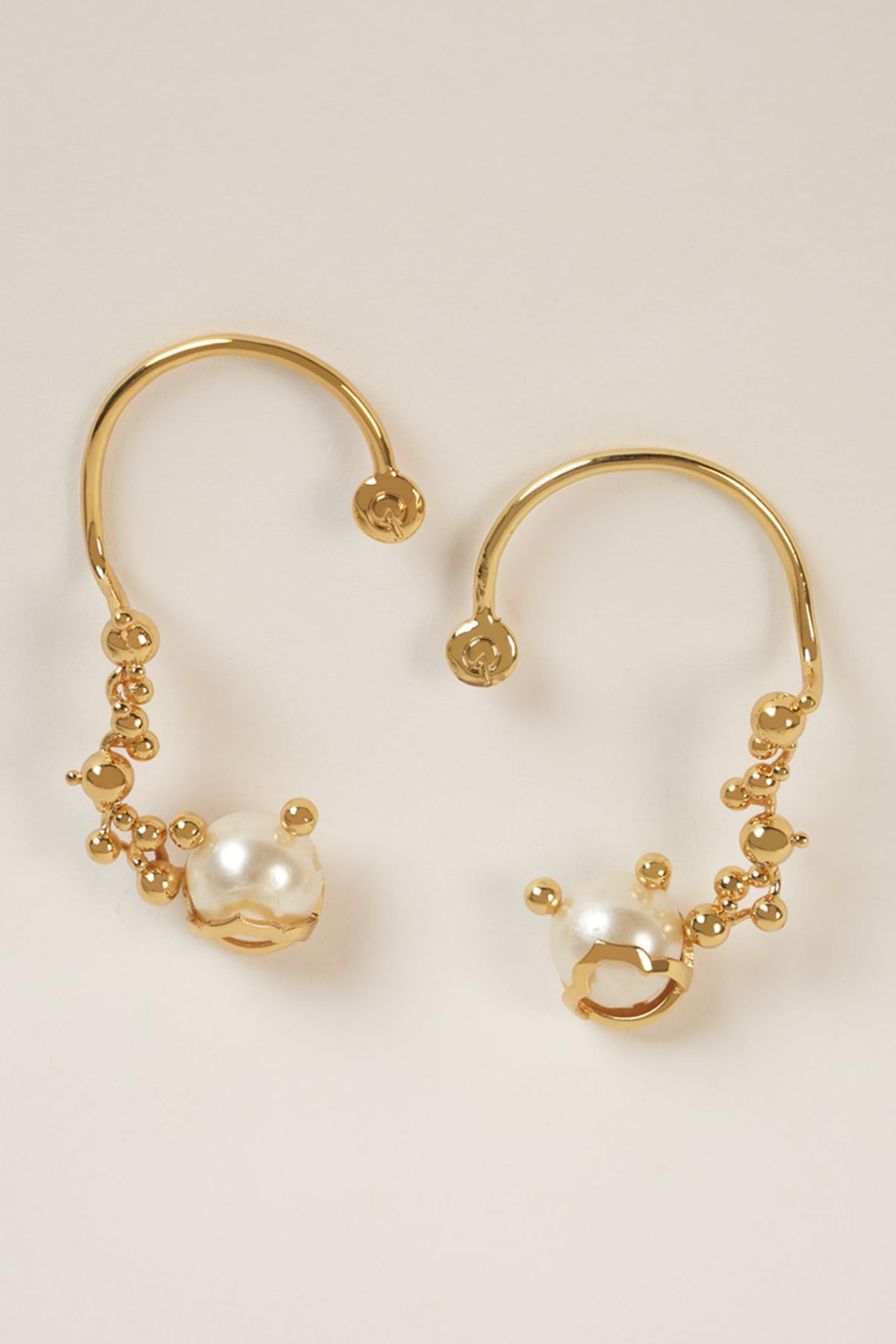 Gold Plated Pearl Earrings