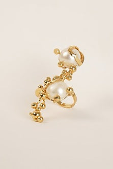 Gold Plated Freshwater Pearl Ring