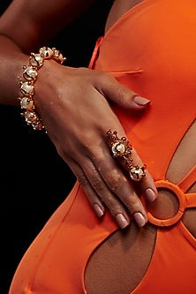 Gold Plated Freshwater Pearl Ring