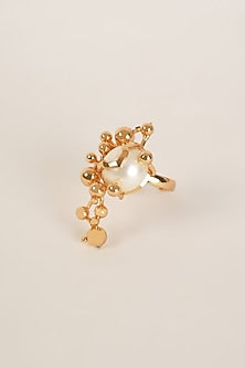 Gold Plated Freshwater Pearl Ring