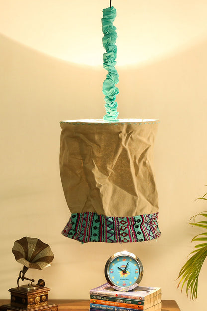 Off-White Canvas Pendant Lamp