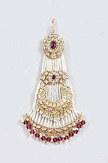 Gold Finish Red Pearl Pasa