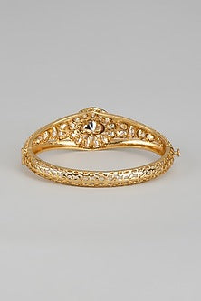Gold Finish Ruby & Unut Stone Bracelet
