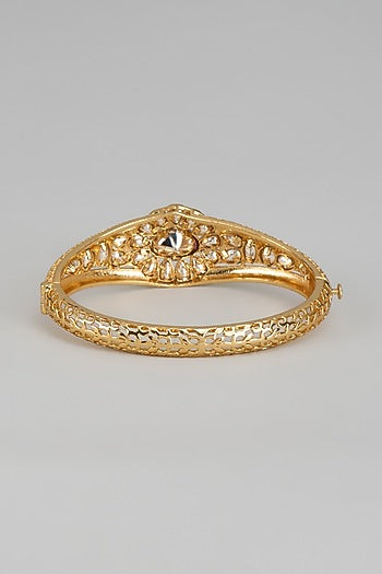 Gold Finish Ruby & Unut Stone Bracelet