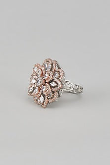 Rose Gold Finish Zircon Ring