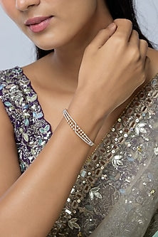 Gold Finish Zircon Bracelet