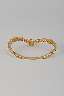 Two-Tone Finish Zircon Bracelet
