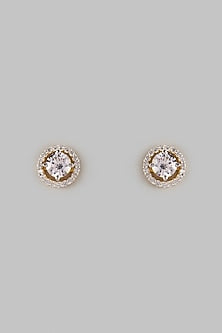 Two Tone Finish Swarovski Diamond Pendant Set In Sterling Silver
