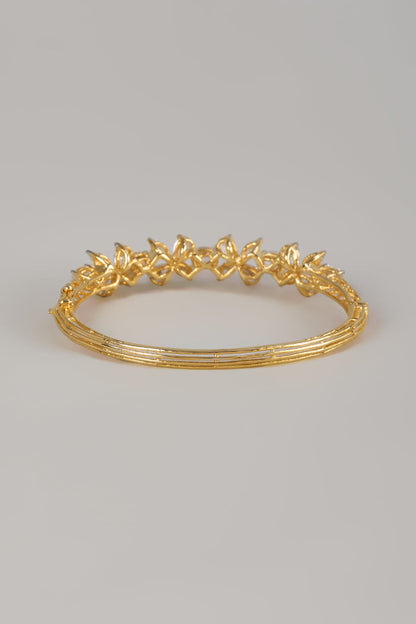 Two Tone Finish Swarovski Zircon Tennis Bracelet In Sterling Silver