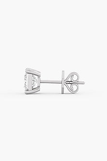 14kt White Gold Finish Lab-Grown Diamond Stud Earrings